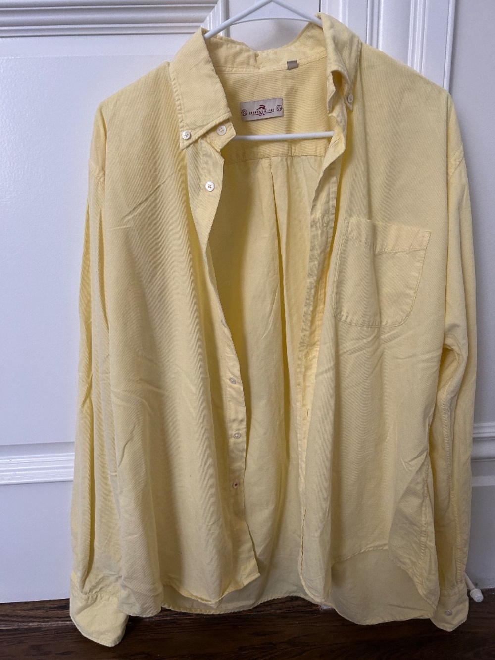 Yellow cord shirt